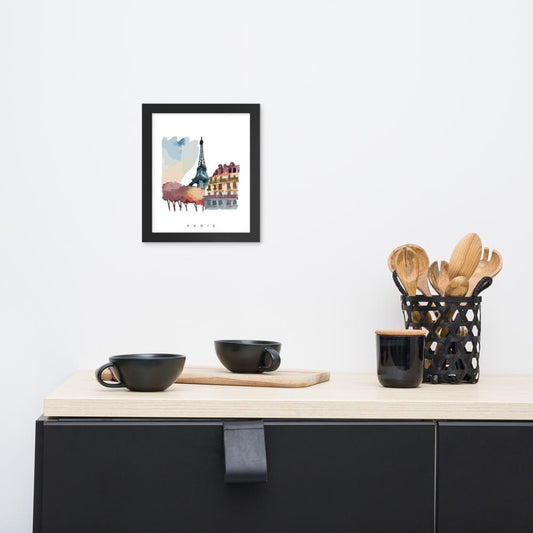 A print of Pairs and the Eiffel Tower for your wall