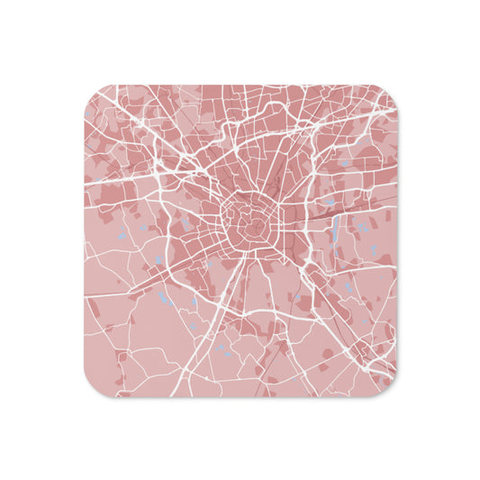 Map of Milan, Italy - Cork-back coaster