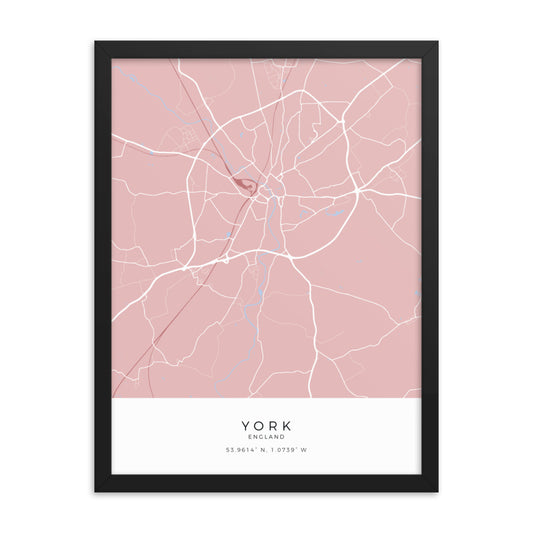 Map of York - Travel Wall Art