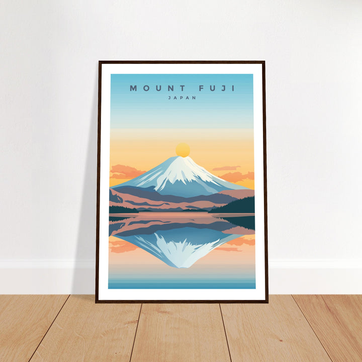 Vintage Mount Fuji Wall Art - Framed Mounted Poster - Mount Fuji Wall ...